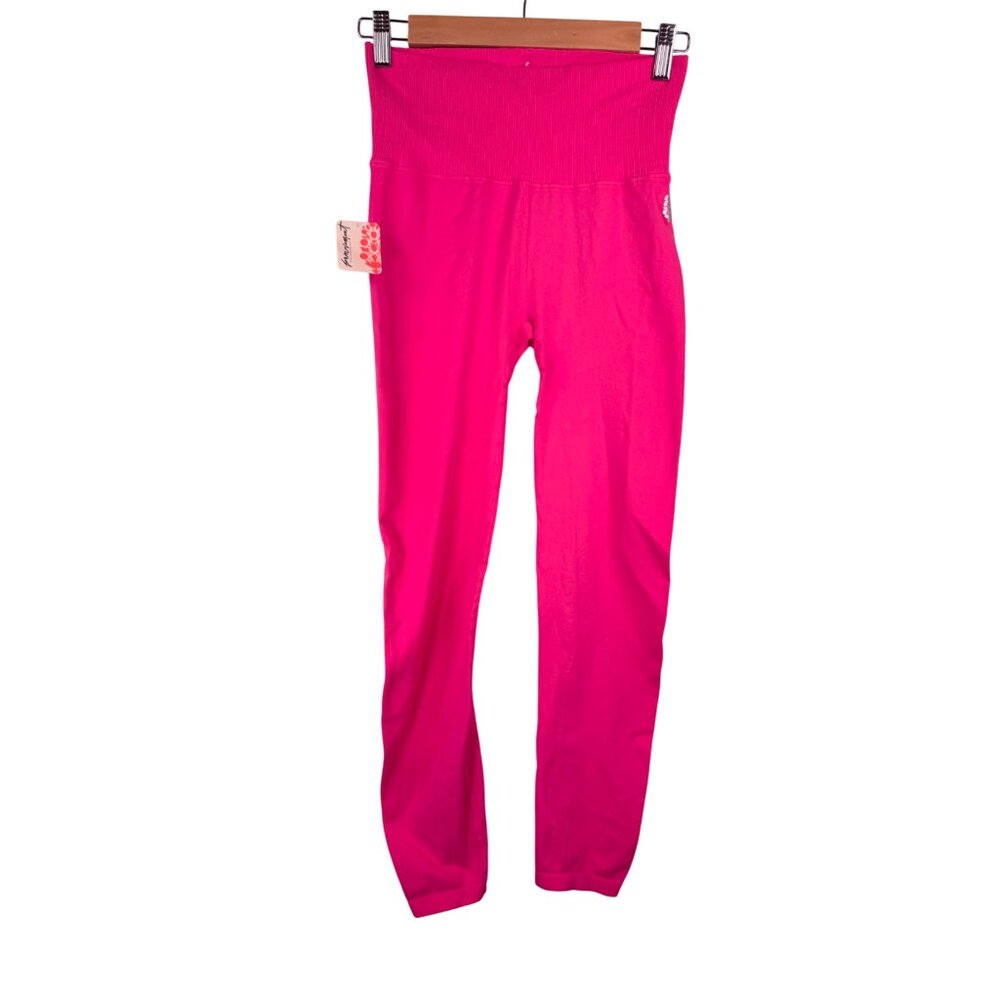 Free People movement High-Rise 7/8 Length Good Karma Leggings Pink sz M/L‎